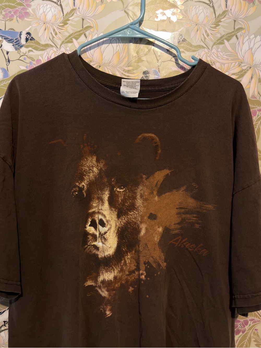 Vintage Oversized Alaska Brown Bear Graphic Tee